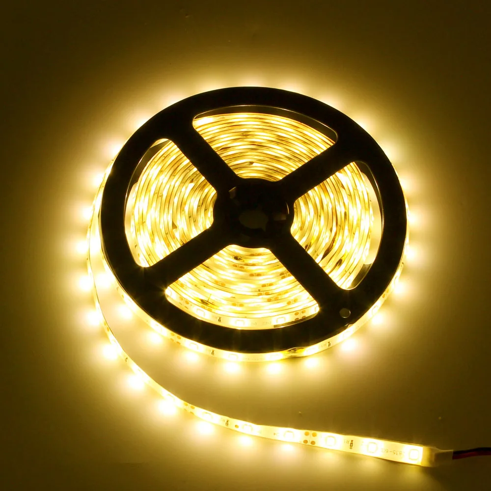 IP65 5meter/pack LED Strip Light Garland Gaskets 5m SMD 2835 Flexible DC 12V 24V Diode Tape Wire Christmas Lamp 300LEDs
