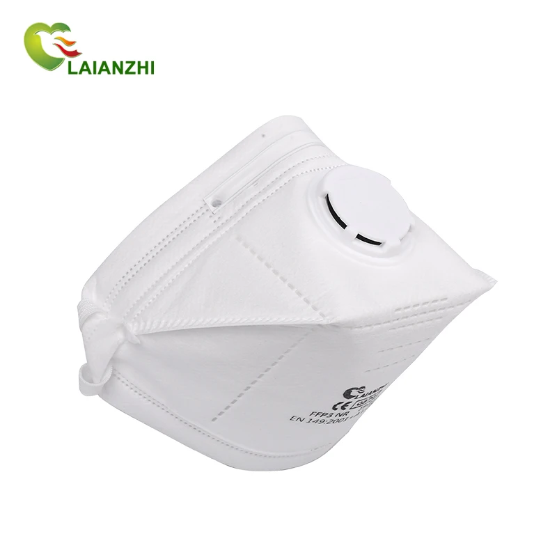 LAIANZHI Brand FFP3 TP311 CE Certificate Duckbill Shaped Disposable Protective Mask With Valve headband  4 Ply Comfortable Fit
