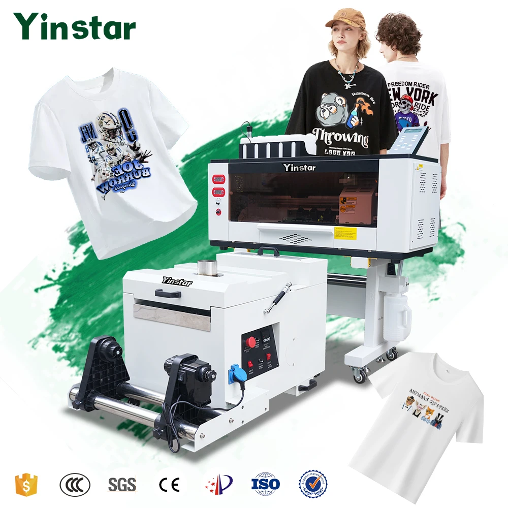 A3 DTF printer with double I3200/XP600 heads 30cm automatic t shirt dtf printer machine for clothes and new beginners