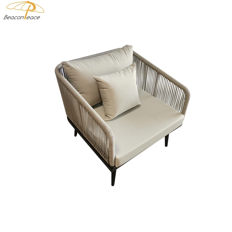 Luxury sofa set garden furniture villa apartment projects customized out door water proof terrazza sofa