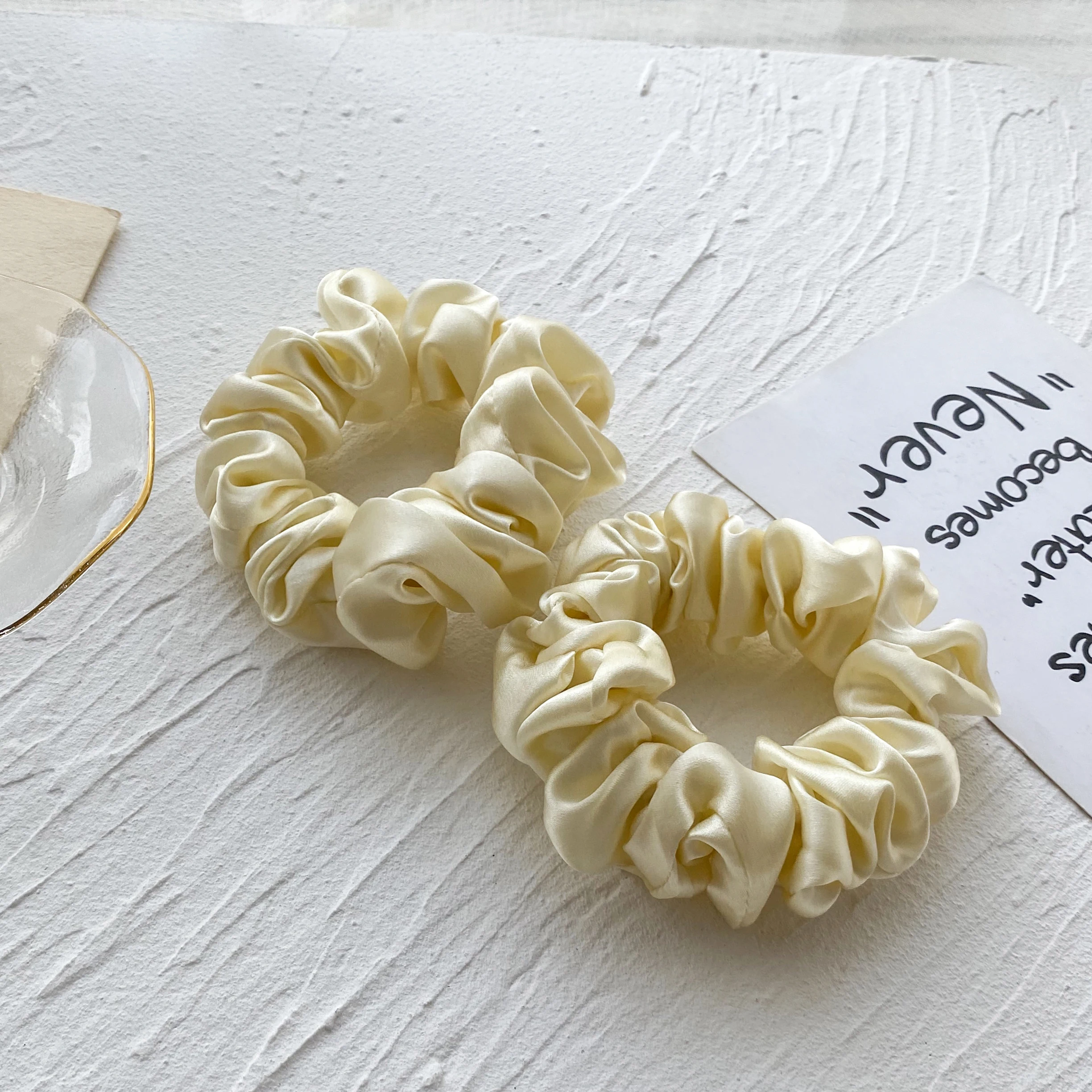 16-22momme silk hair tie 6a customizable skrunchie 1-3.5cm Scrunchies pink silk hair tie scrunchies