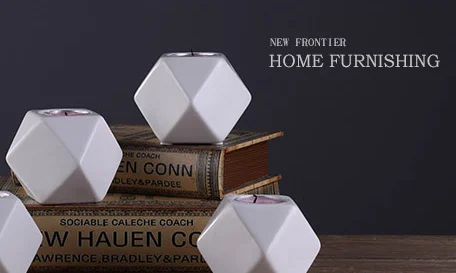 Modern and luxurious style china home decor wholesale special hot selling nordic handmade ceramic candlestick