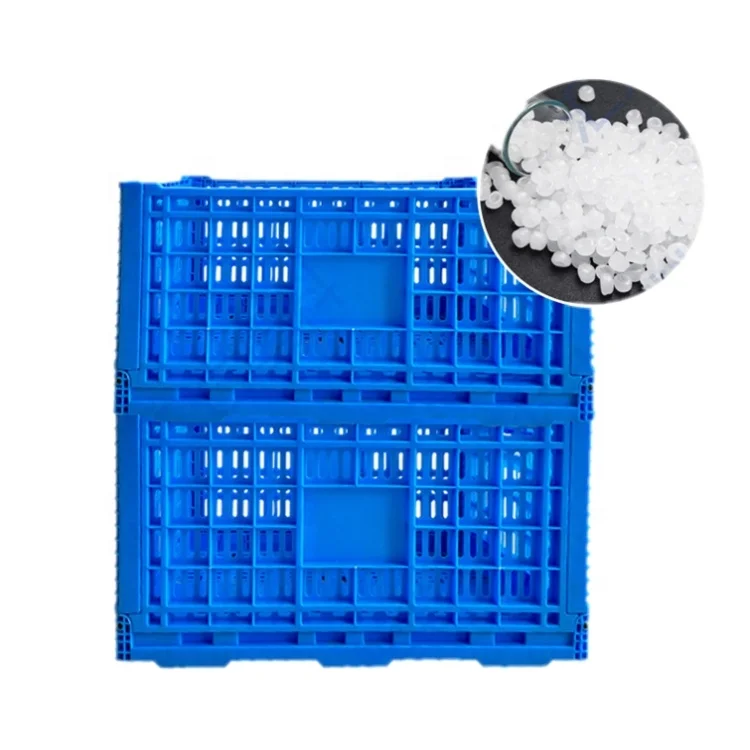Wholesale 600*400mm Fruit Vegetable Storage Collapsible Plastic Crates Folding Crates