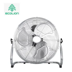 16 Inch Solar Powered AC DC Rechargeable Fan New Product Portable Handy Battery Fan Handheld Electric Floor Fan