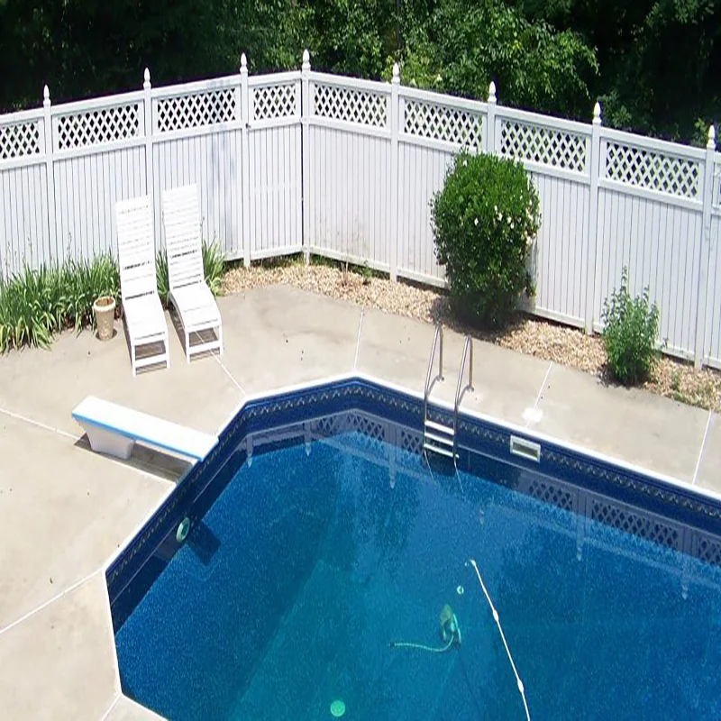 High Productivity Lattice Top Fence PVC Privacy Plastic Fencing  Garden Fence Panel