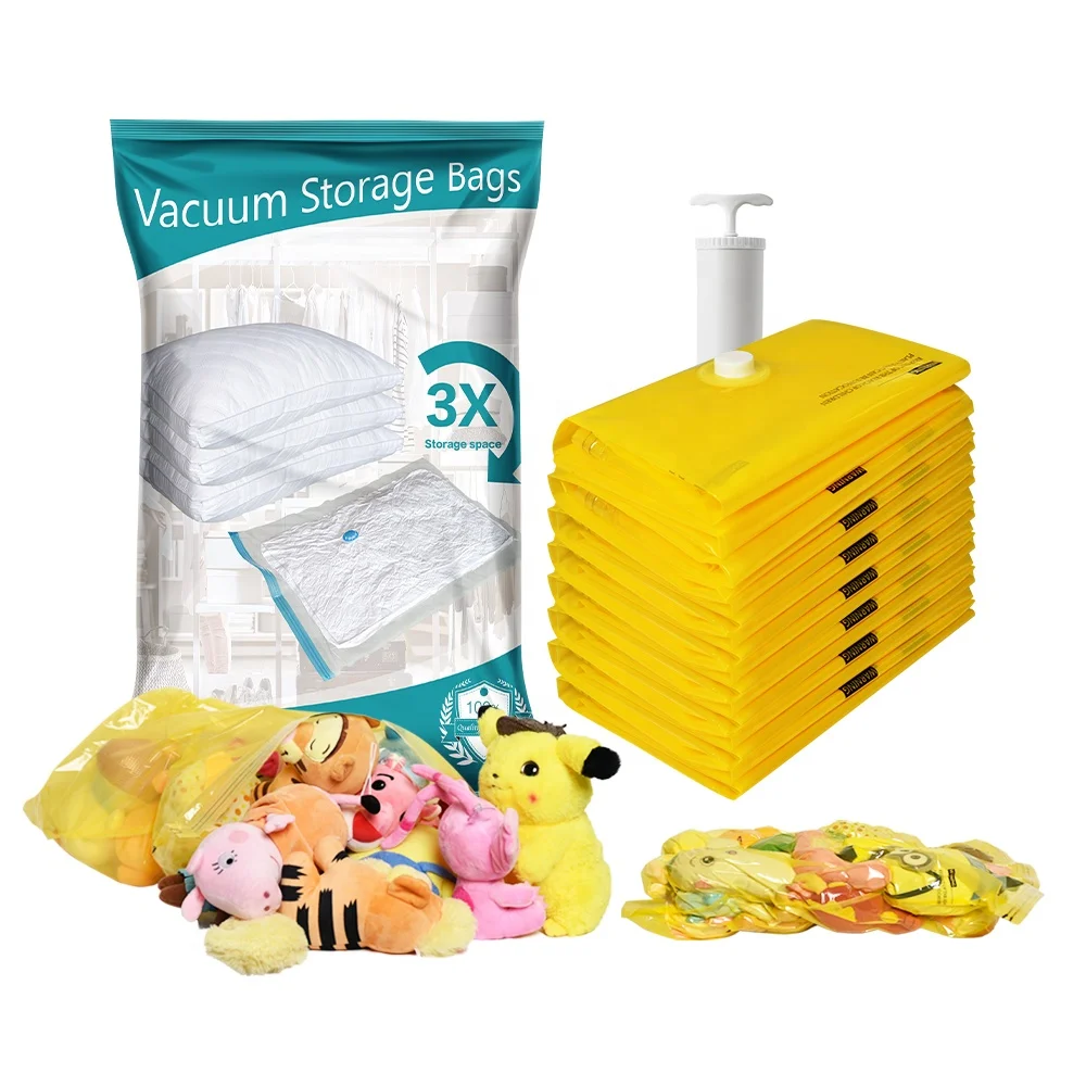 Hand Compression Vacuum Storage Bags Sets for Doll