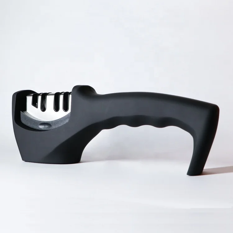 4-Slot Kitchen Knife Scissor Sharpener 4 Stage Sharpener Professional Manual Chef Steel Knife Scissor Sharpening Tool