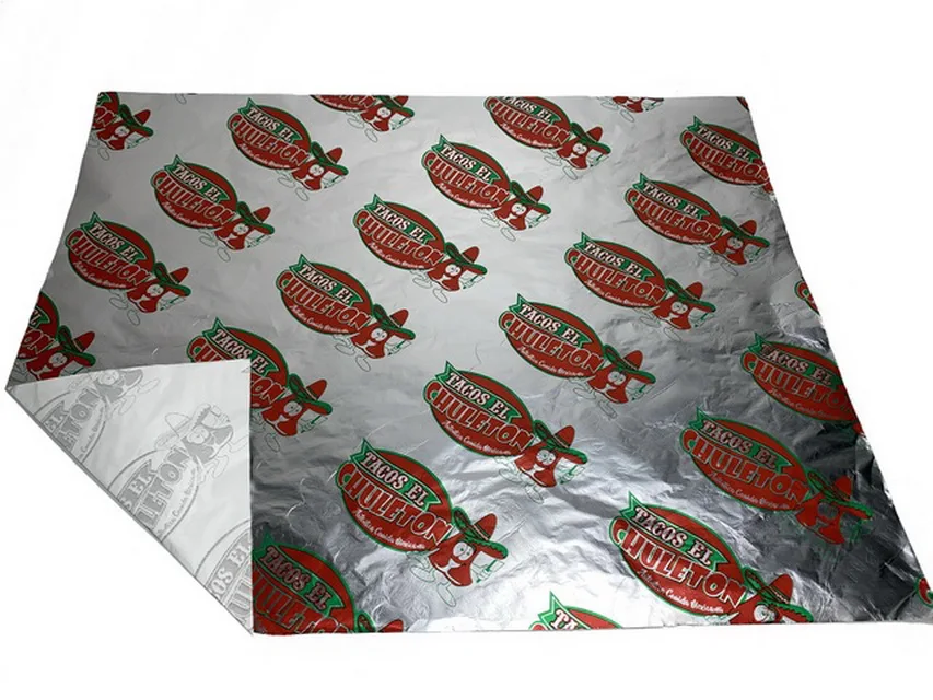 
Takeaway food wrap aluminum foil with wax paper laminated for middle east 
