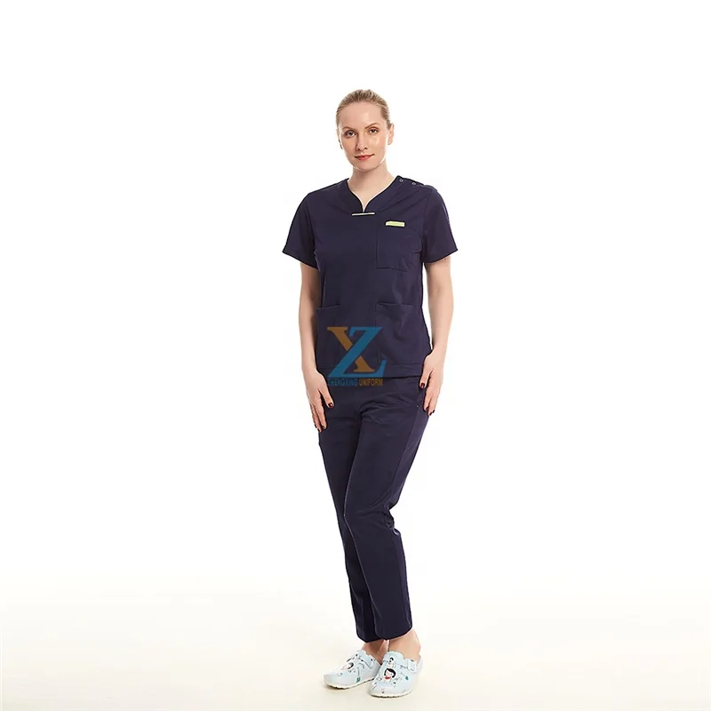  Доктор Медсестра скрабы офис женщин Николь скраб Топ