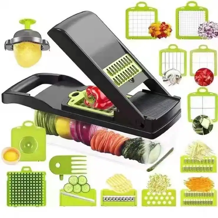 16 in1 Multifunctional Vegetable Cutter Shredders Slicer Shred And Dice Fruit Potato Chopper Carrot Grater Mandoline Tool