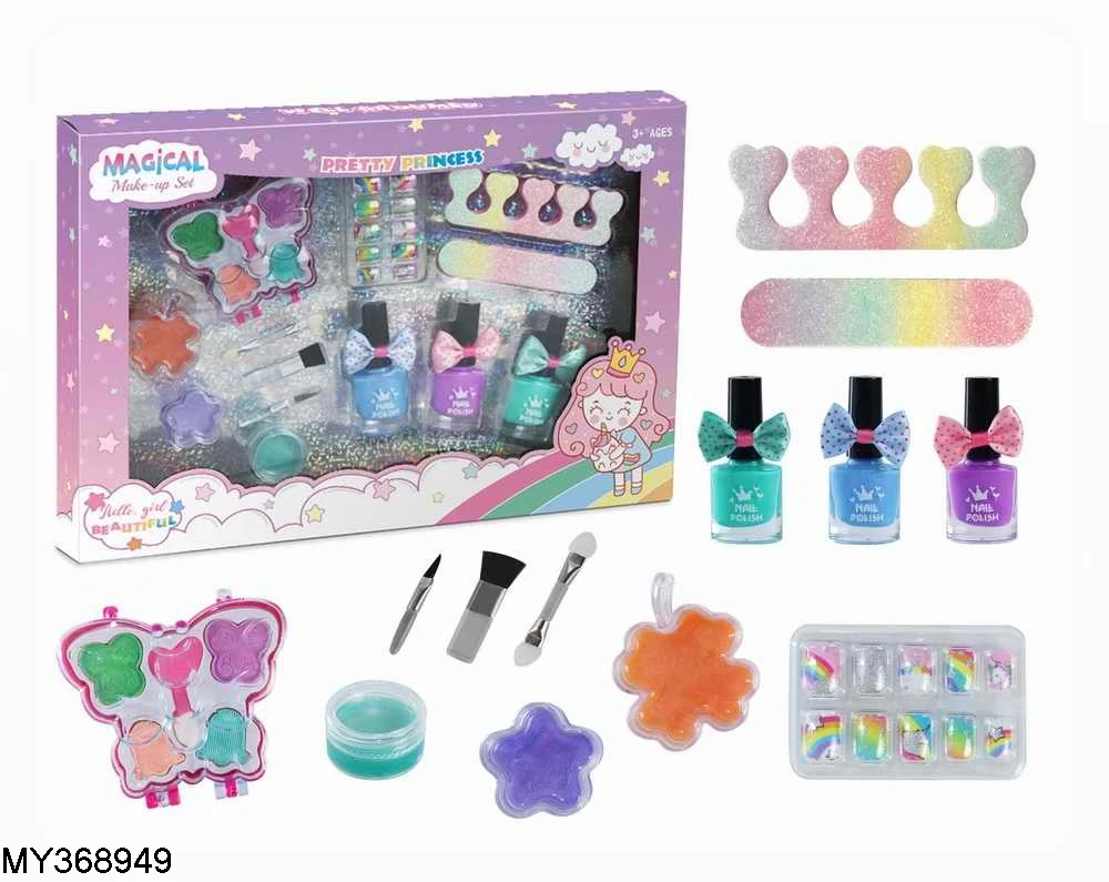 Pretend fashion girls beauty play set kids makeup sets kit girls cosmetic toys