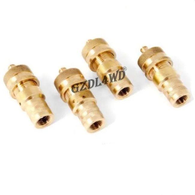 4WD Brass Tire Deflator Rapid Pressure Deflator Valve 4x4 Off-road Accessories