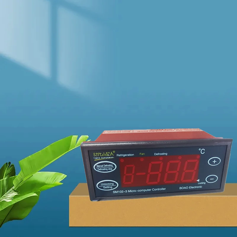 AC 220V SM102-3 Temperature Controller fan defrost thermostat Digital Thermostat for Refrigeration  digital thermostat