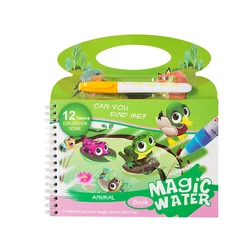Toys 2022 Popular Educational Cheap Wholesale Doodler Magic Water Drawing Book Coloring with Pen Reusable Coloring Book