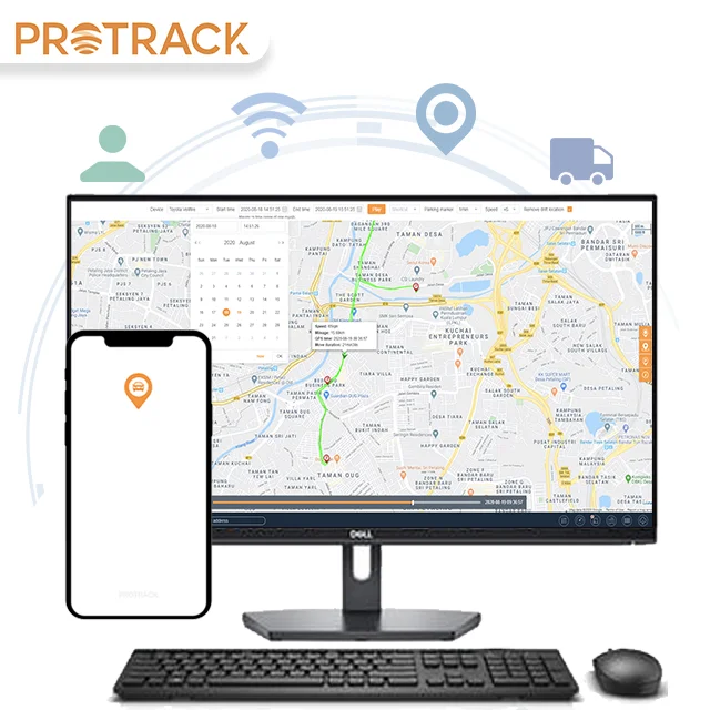Программное обеспечение для отслеживания сети Protrack, сервисная платформа для vt05s vt08s obd5 tk102, Coban tk103, gt02, gt06n