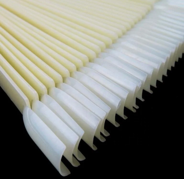 
50 Pcs Clear/Natural False Nail Art Tips Sticks Polish Display 