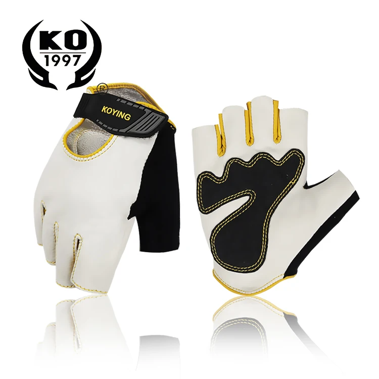  Sport cowhide leather cycling MTB gloves road bicycle