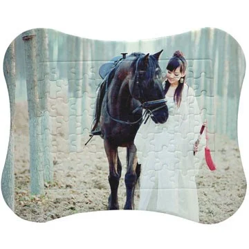 Wholesale ColorKing Funny fridge magnets for kids OEM sublimation Puzzle photo frame