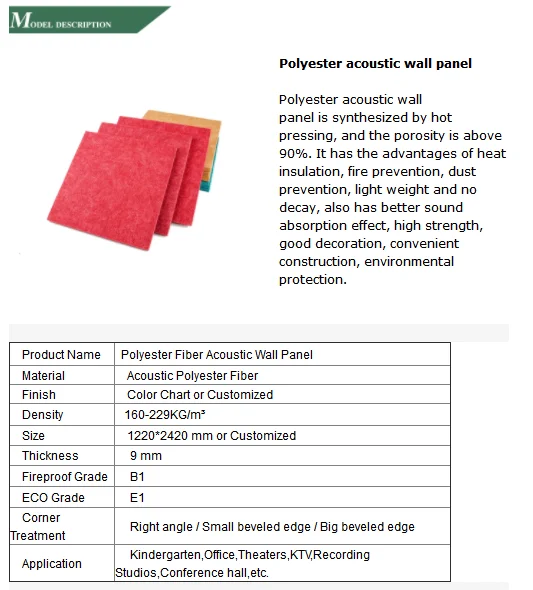 
TianGe Factory Recyclable polyester acoustic panels pet felt acoustic panels office desk acoustic screen 