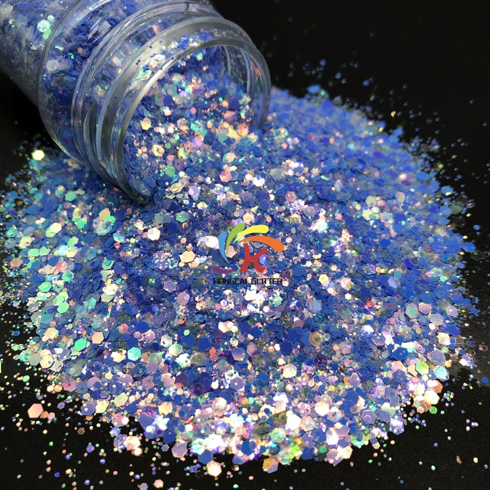 bulk decoration polyester chunky mix glitter art cosmetic body glitter