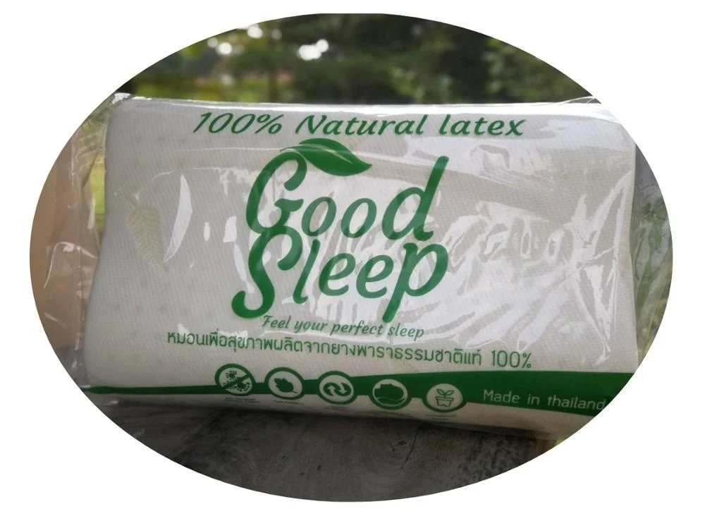 High Quality Thailand Latex Pillow 100% Natural Heart Curve Health Care Neck Head Shoulder Support Product Made in Thailand