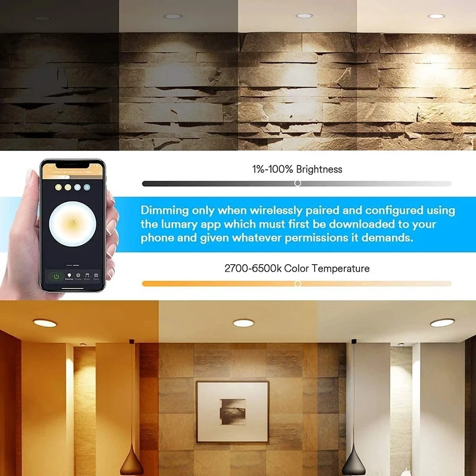 Tuya Smart LED Downlight RGBW Dimmable Lamp Modern 5W 7W 10W 15W Ceiling Spot Lighting Indoor Bluetooth WiFi Warm White RGB