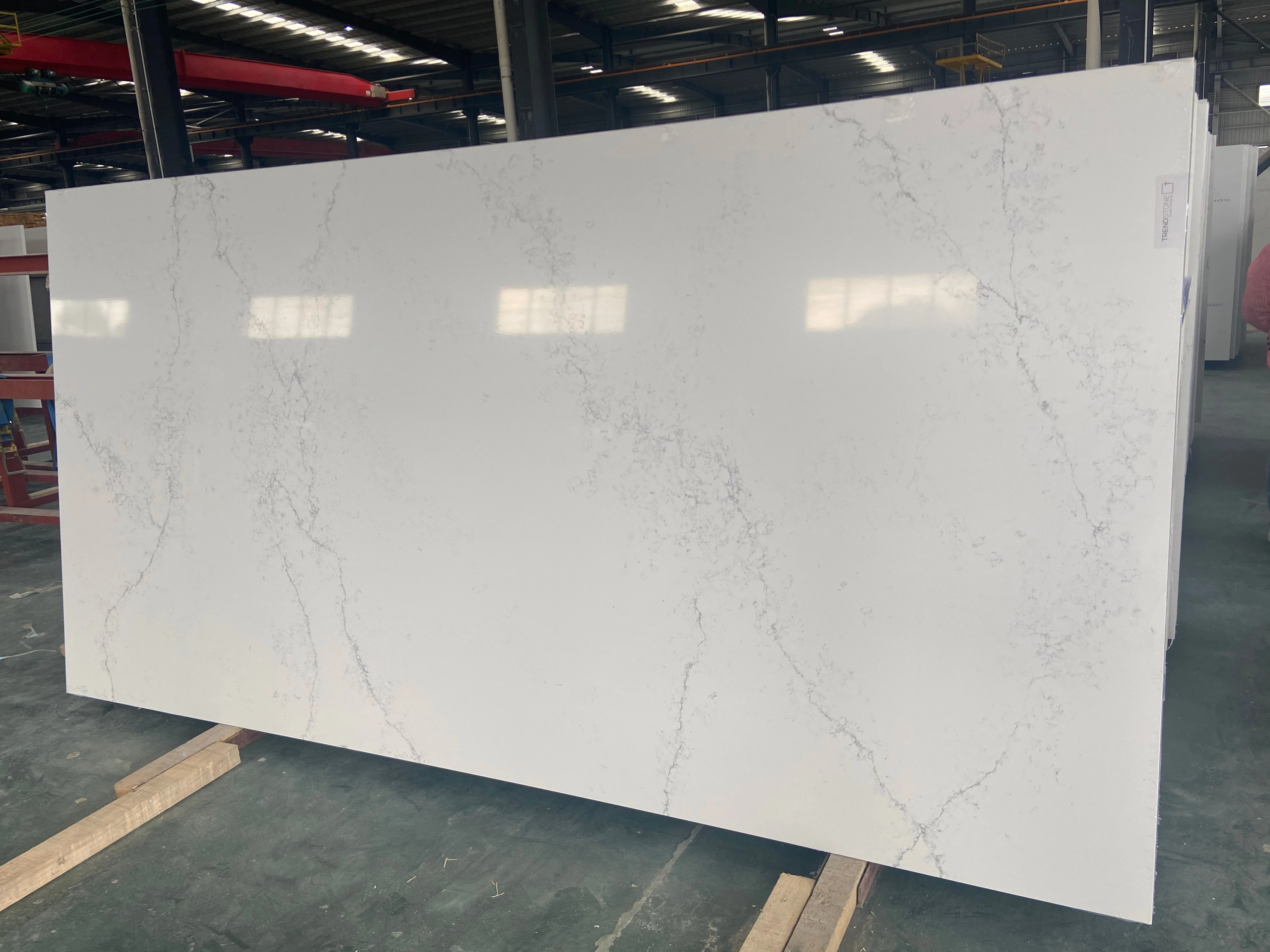 AST OEM/ODM Premium Quality 6009 Empira White resistant Stone Concrete high hardness polished kitchen Quartz Countertops