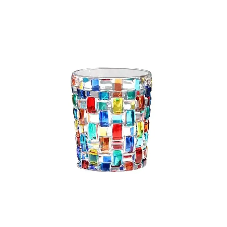 Italian designer same style painted line woven glass cup water Cup