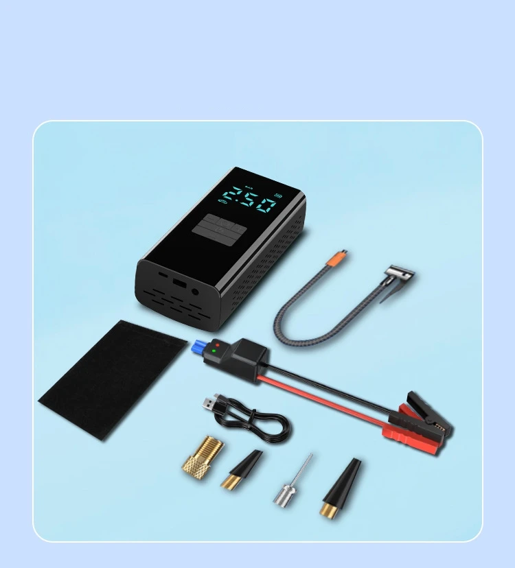 Jump Starter with Air Compressor 1500A Car Battery Jump Starter  150PSI Digital Tire Inflator 12V Auto Battery Booster