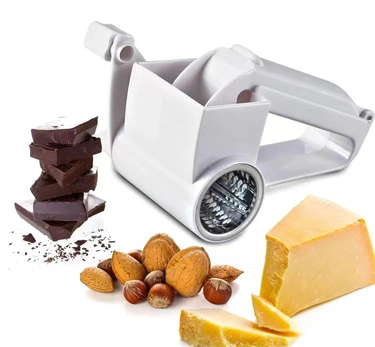 Syh1102 Kitchen Rotary Stainless Steel Vegetable Cutter Hand Cranked Cheese Grater Machine With Handle