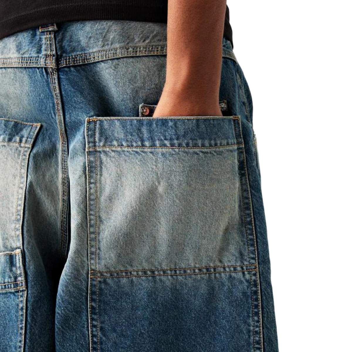 Supplier With 10 Million Sales Streetwear Straight Super Loose Solid Color Jeans Denim Baggy Jeans Men