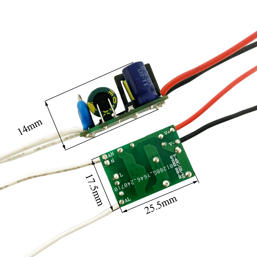 Oversurge 3-10W DC27-85V 110mA Low PFC open frame power supply led driver for bulb lamp E27 E14 LED driver 03