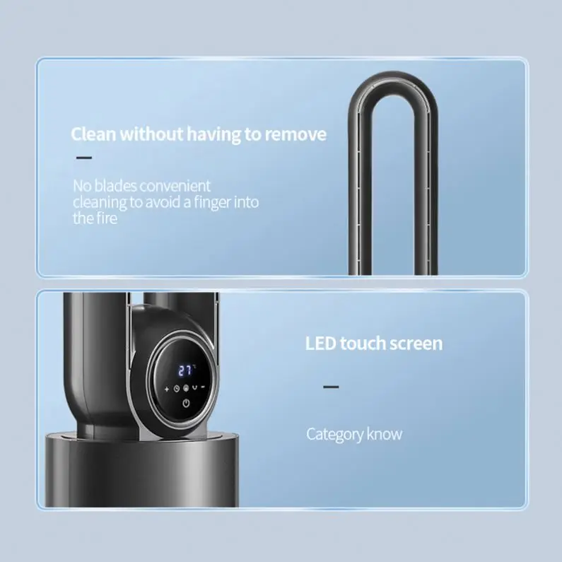 Portable Bladeless Stand Air Conditioners Fan Cooler Energy-saving Electric Silent Tower Table Vertical Floor Fan Air Cooler