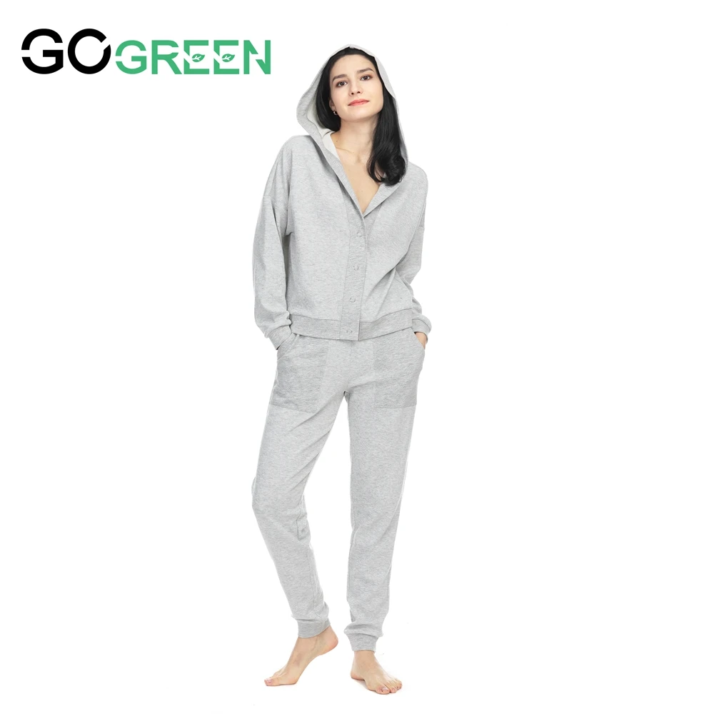 Long Sleeves Viscose High Quality Homely Designer Pajamas Two Pieces