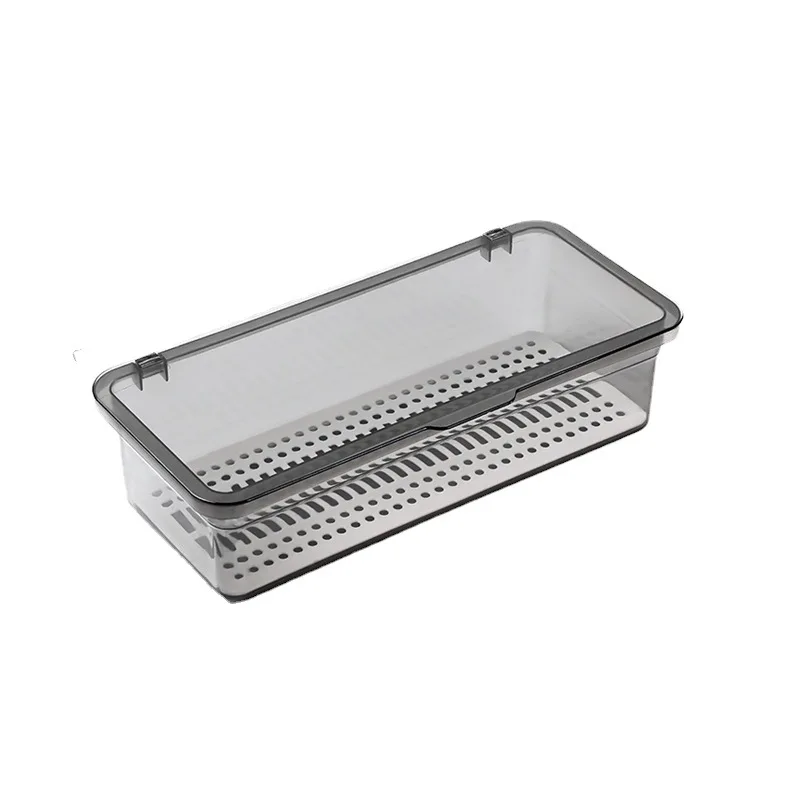 OWNSWING Rectangle Makeup Container Cosmetics Brush Beauty Blender cosmetic storage box with Lid