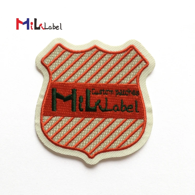 
100% of the embroidery Design embroidery patch custom embroidered patches iron on backing laser cut without merrowed border 