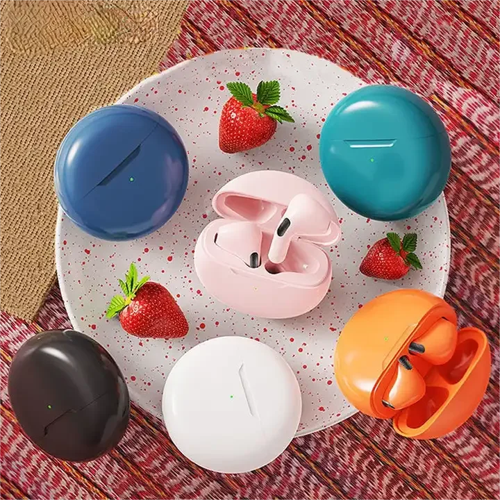 Pro6 Tws Wireless 5.0 Earbuds Sports Headphones For All Mobile Phone Earphone Noise Canceling Free Sample Factory