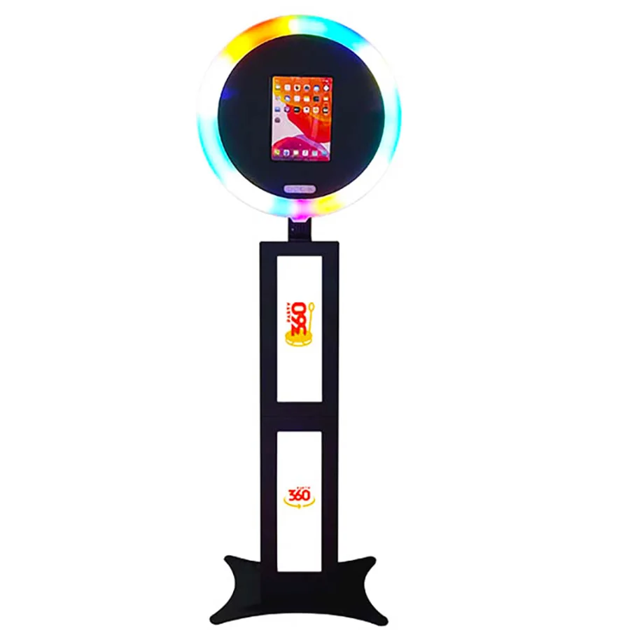 Ipad Photo Media Pod Booth With Fill Light Lamp Manual Auto Photo Ipad 360 Photo Booth Selfie Caja Autom