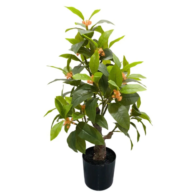 Garden Decoration Flower Osmanthus Fragrans Artificial Tree For Garden Decoration Landscape Simulation Green Plants Trees