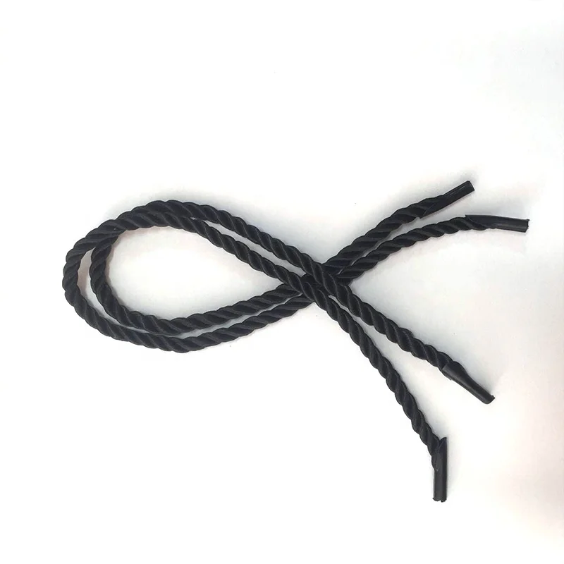 Высококачественный 5 мм черный золотой витой трос 3 спиральный для сумки покупок