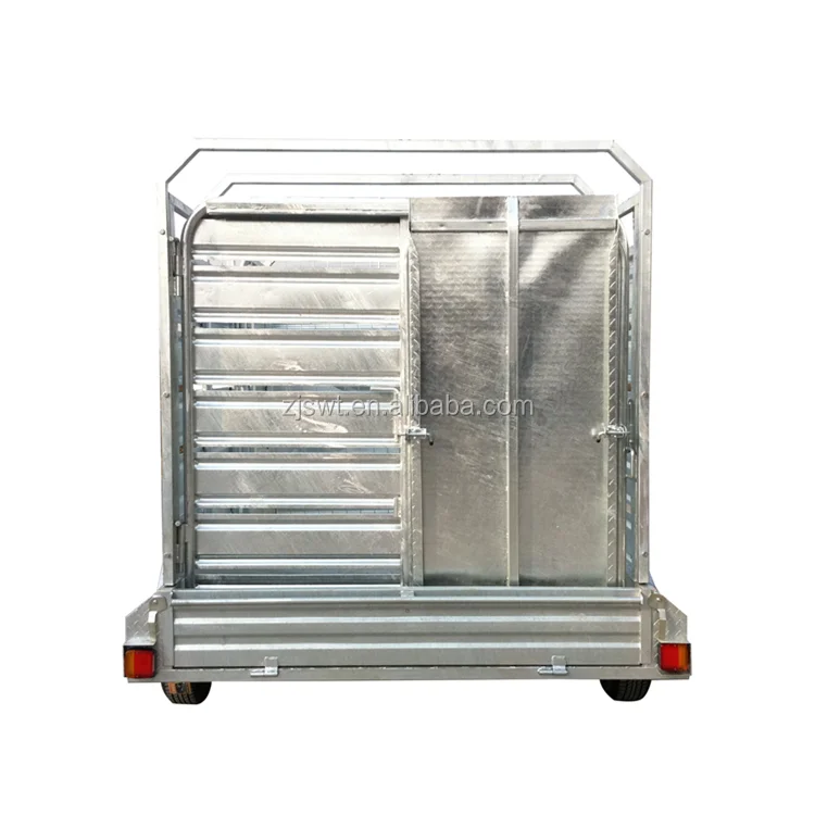 8x5 Cattle Crate Traile Galvanized tandem Trailer