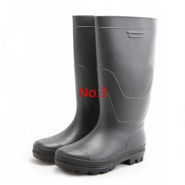 Hot selling PVC  waterproof safety boot for men with steel toe-cap