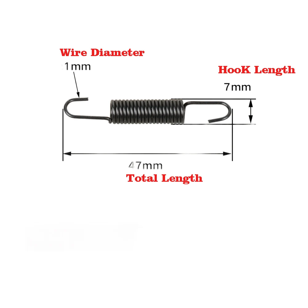 Spring Steel Zinc Plating Adjustment Extension Springs Compression Coil Wires For Gasoline engine accessories part