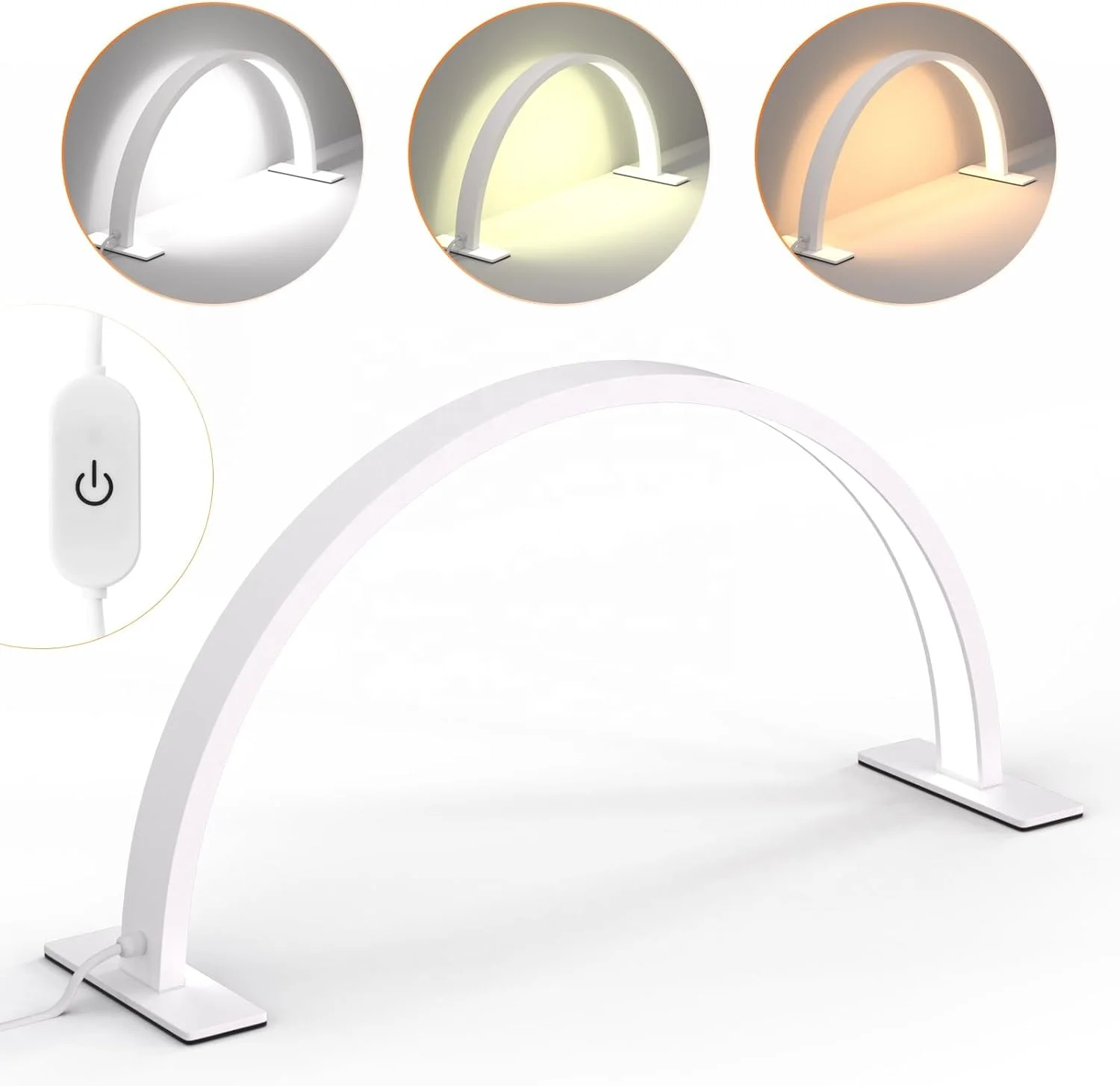 New Design 750mm large size diamond round crystal acrylic modern table lamp moon led nail lamp half moon nail lamp