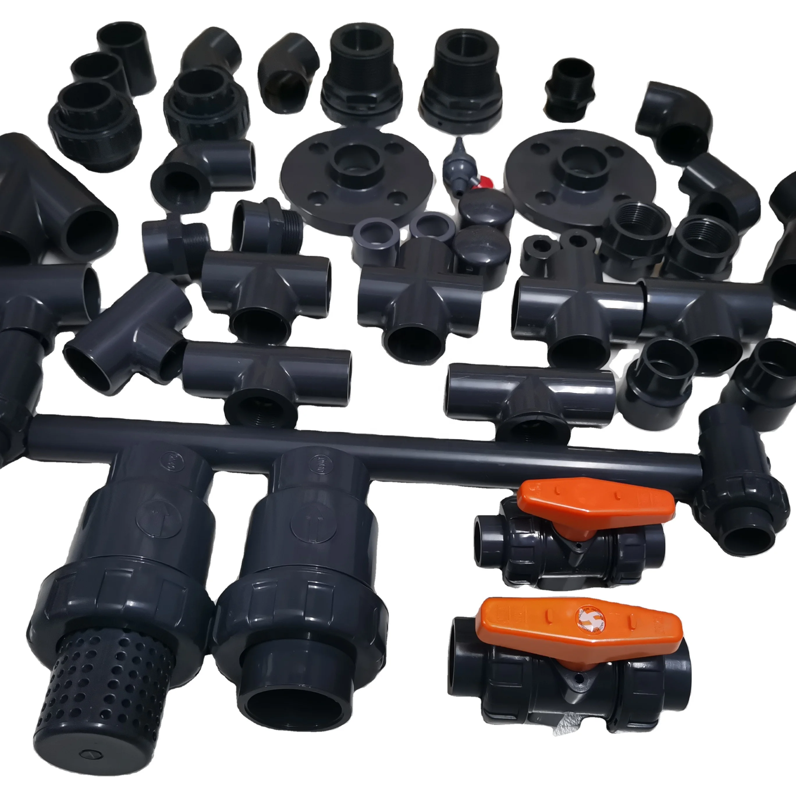 Japanese standard (JIS) UPVC pipes and fittings are used in industrial equipment installations