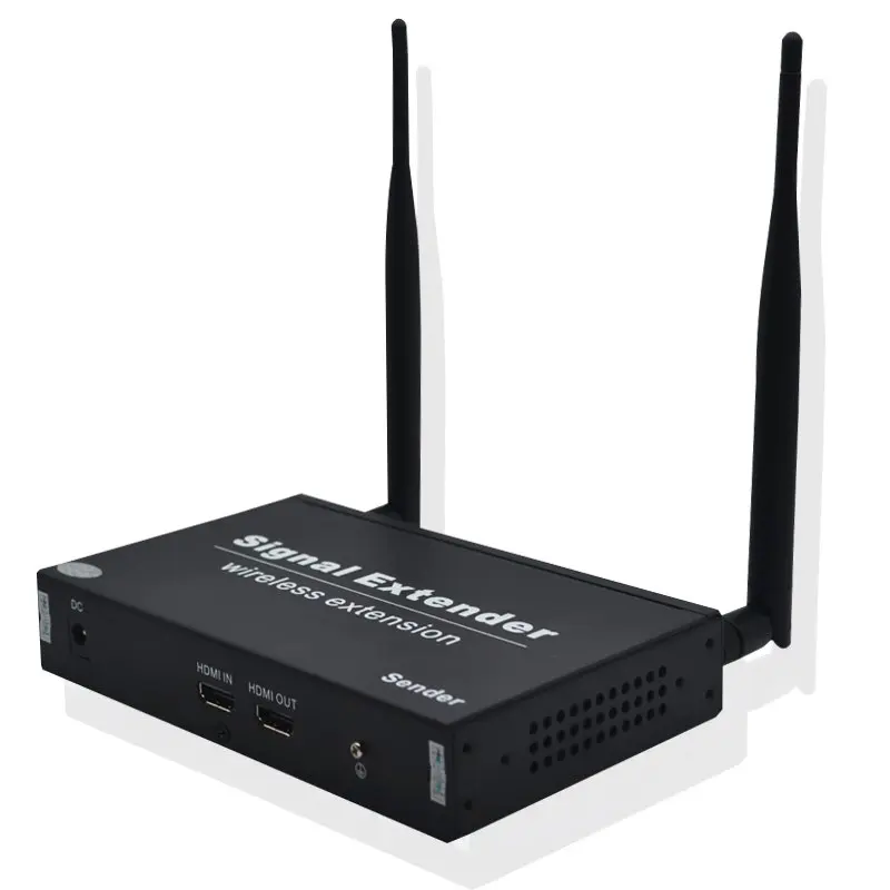 
WH-500D IR Remote Control HDMI Extensor Local Output 100m 1080P Dual Antenna 5G Wireless HDMI Extender 