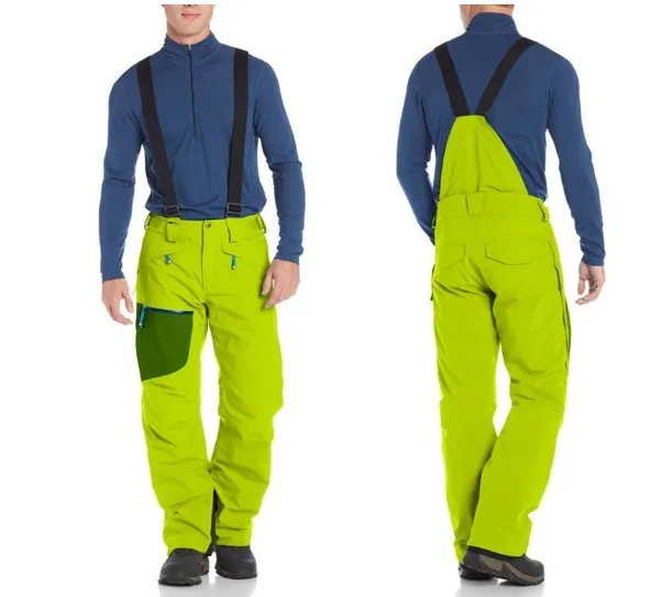Custom Mens Ski Snow Pants Winter Warm Snowboard Wear with Hanging Belt