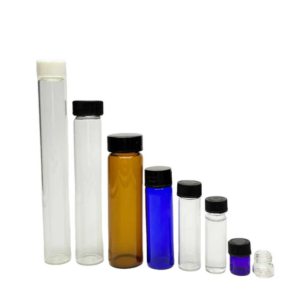 Hot Sale Chenguang Packing Glass Bottle With Plastic Cap  Custom Size Glass Bottle With Plastic Cap