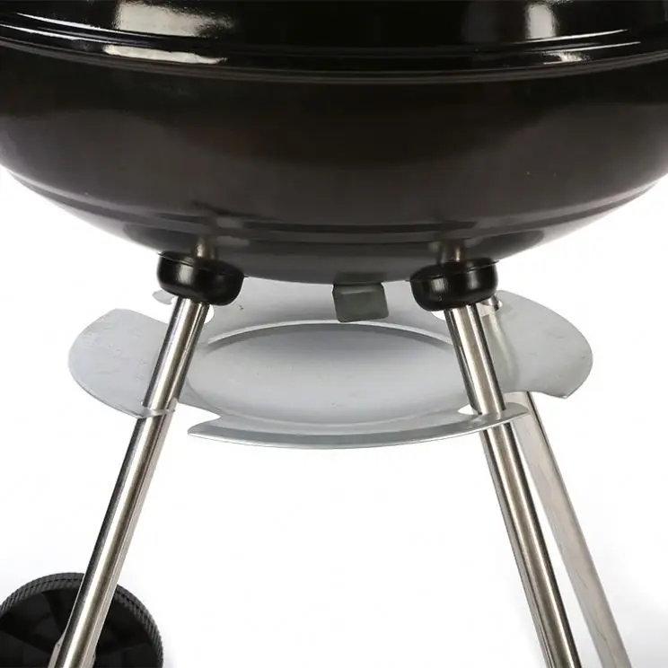 Factory Sale Outdoor Black Kettle Charcoal Grill with 1-touch cleaning system