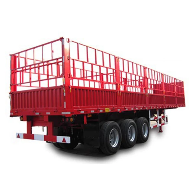 Manufacturer Semi-Trailer 3 Axle Fence Semi-Trailer For Large Capacity Cargo